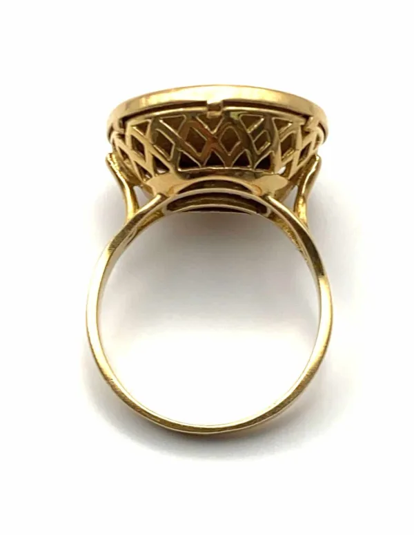Bague Vintage Or Jaune Pièce 20 Francs