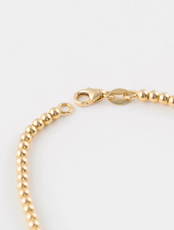 Bracelet boules en or jaune