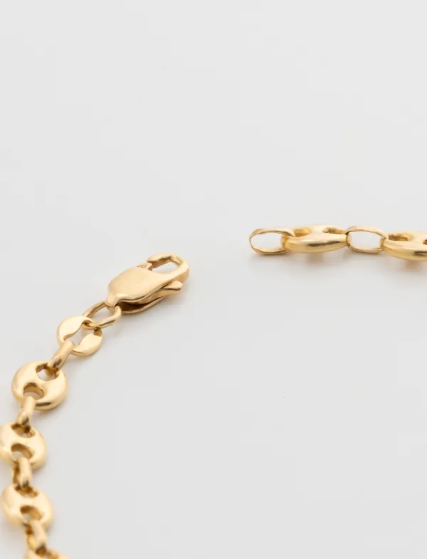 Bracelet Grain de Café Or Jaune