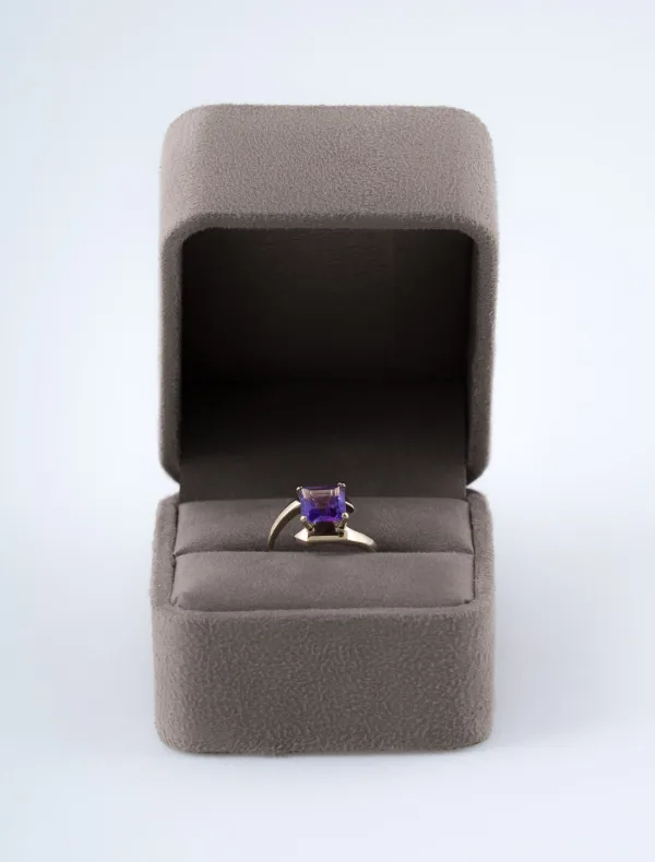 Bague Or Jaune & Amethyste