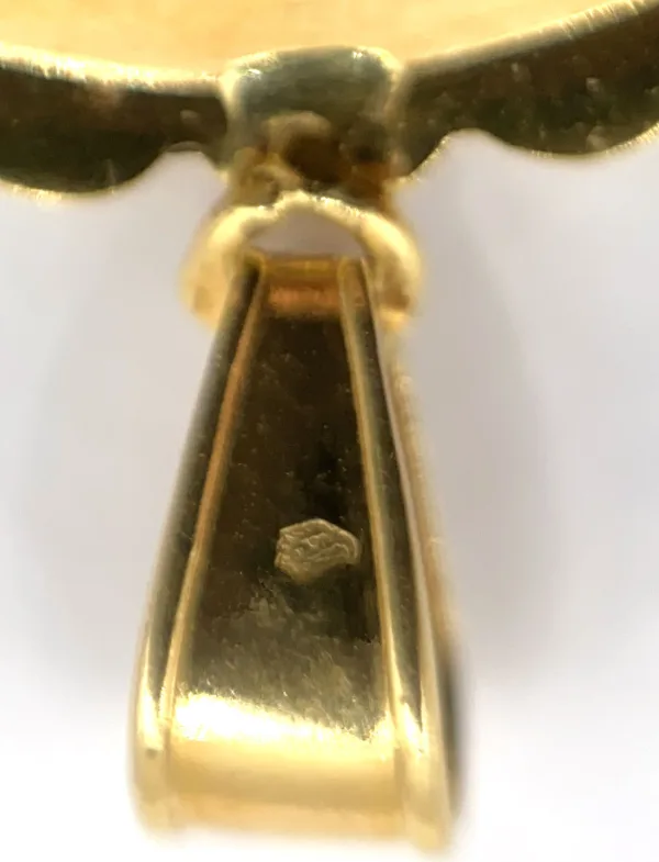 Rare Pendentif Vintage 2O Francs Or