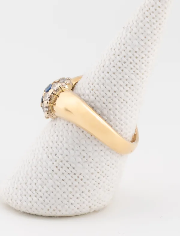 Bague Ancienne Saphirs & Diamants