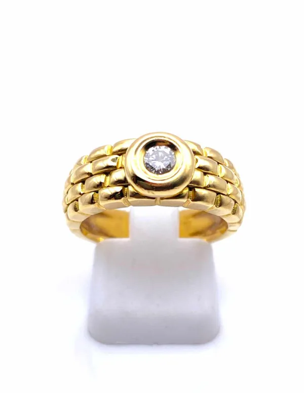 Bague Or Jaune & Diamant Solitaire