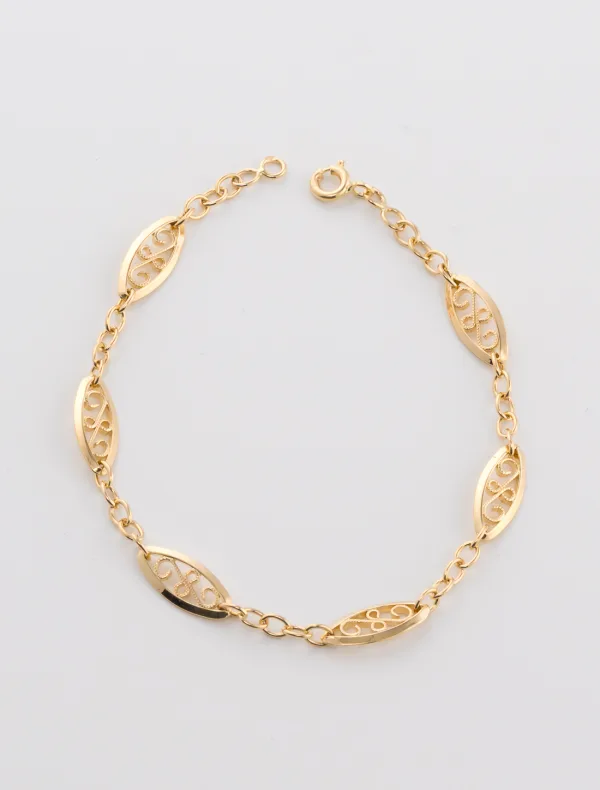 Bracelet Filigrane Or Jaune