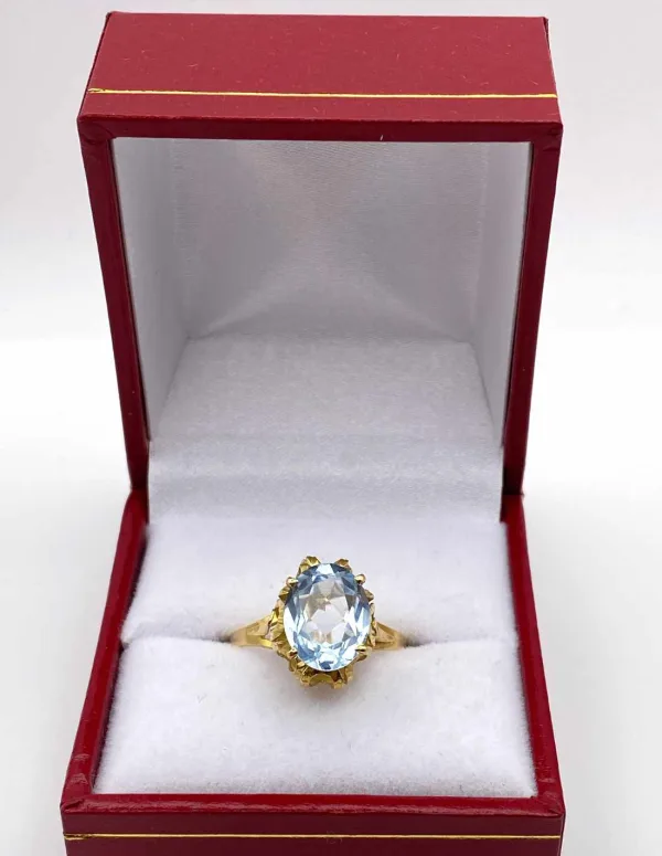 Bague Fleur Or Jaune & Topaze