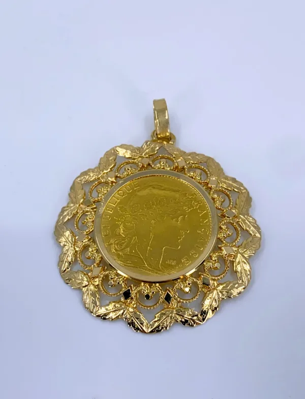 Pendentif Pièce 10 francs Or