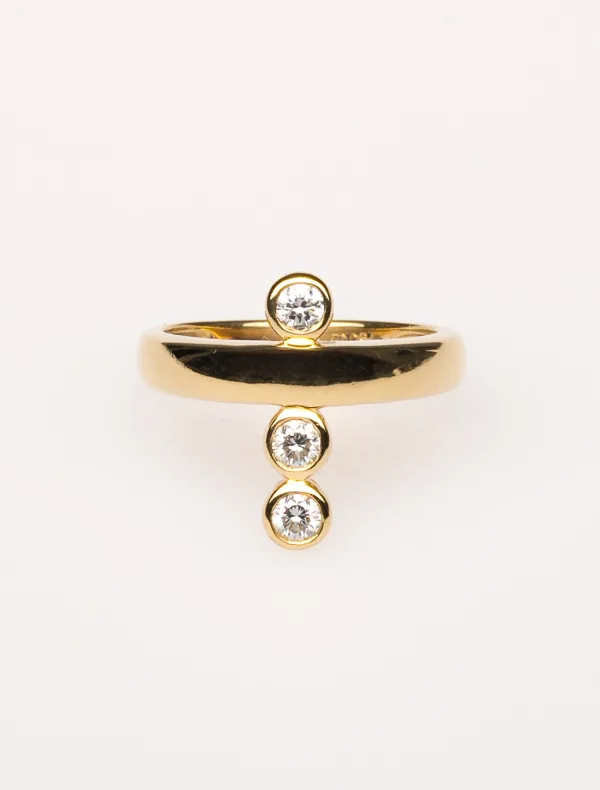 Bague Trilogie Or Jaune & Diamants
