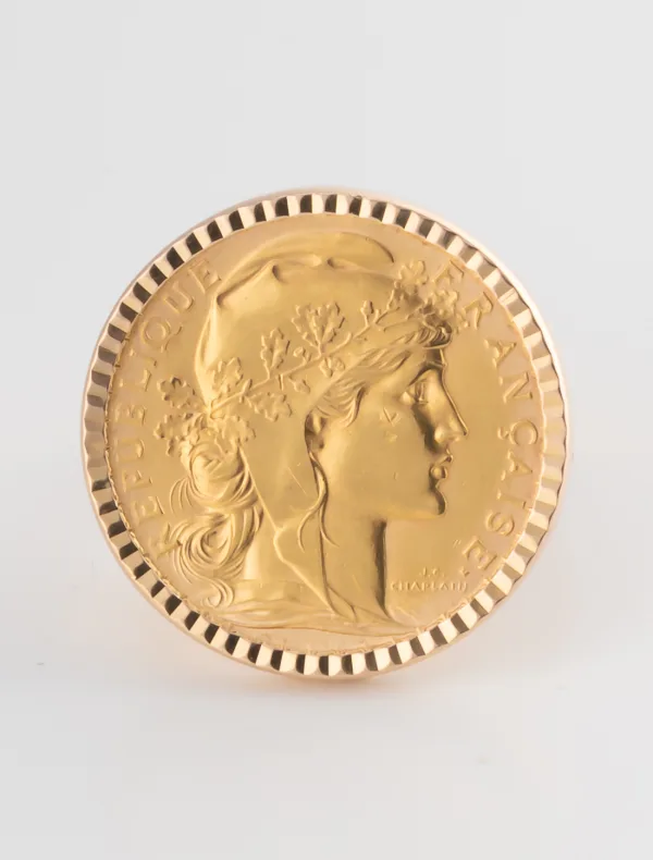 Bague Pièce d'Or 20 Francs 1913