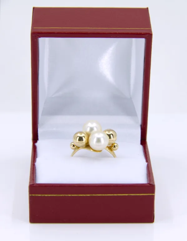 Bague Perles d'Or & Perles de Culture