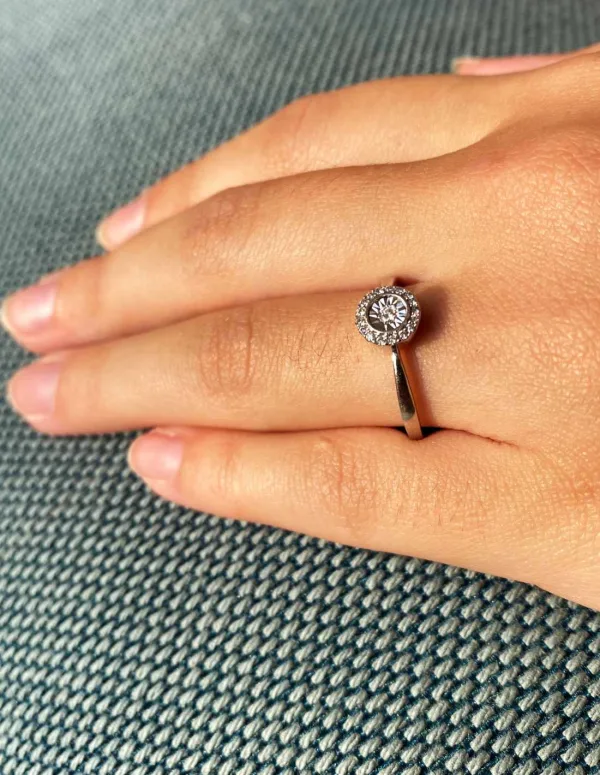 Bague Or Blanc & Diamants