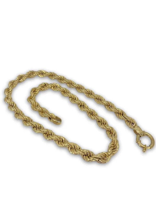 Collier Torsadé Or Jaune