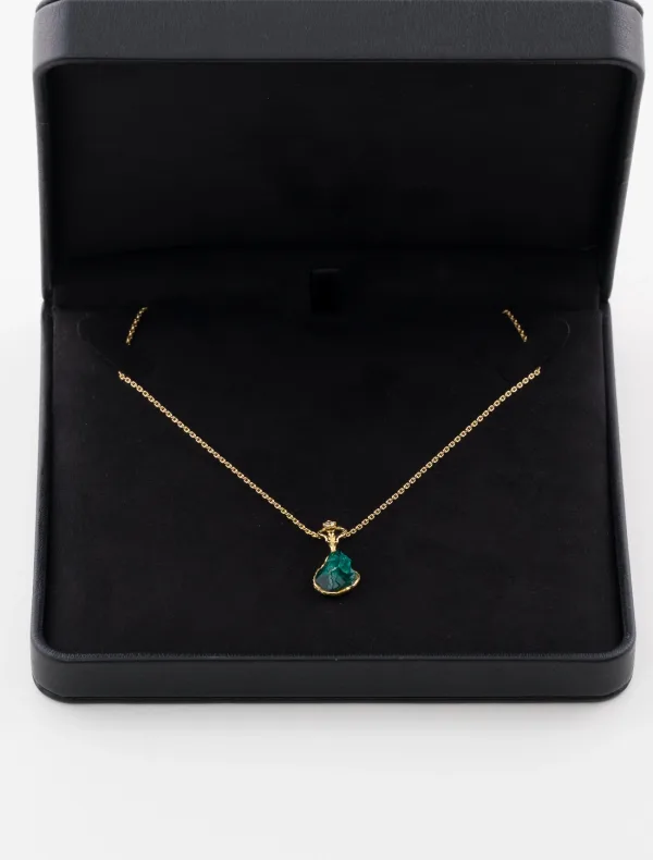 Collier Arlette Mouchet Emeraude & Diamant