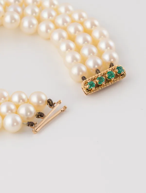 Bracelet Perles & Emeraudes
