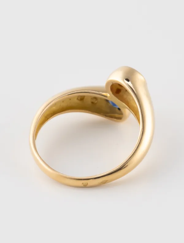 Bague Toi & Moi Vintage Saphir & Rubis