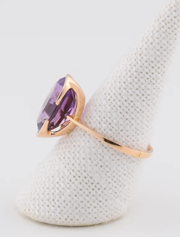 Bague Améthyste Or Rose