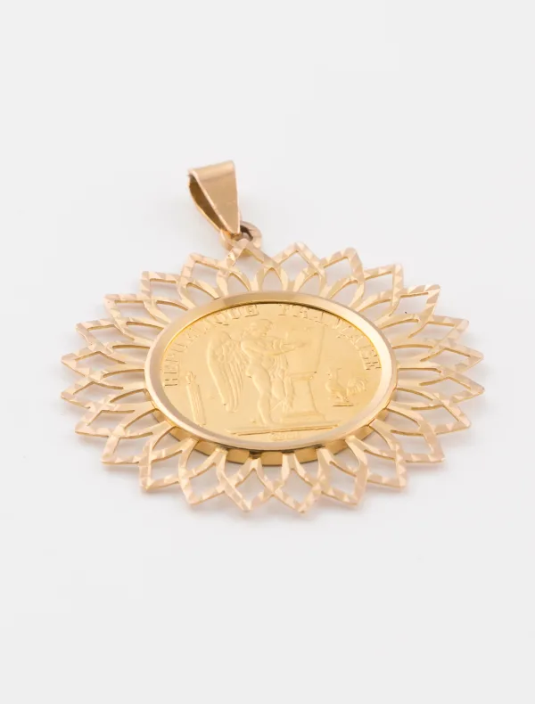 Pendentif Porte Pièce 20f Napoléon Or
