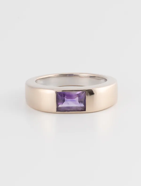 Bague Jonc Améthyste