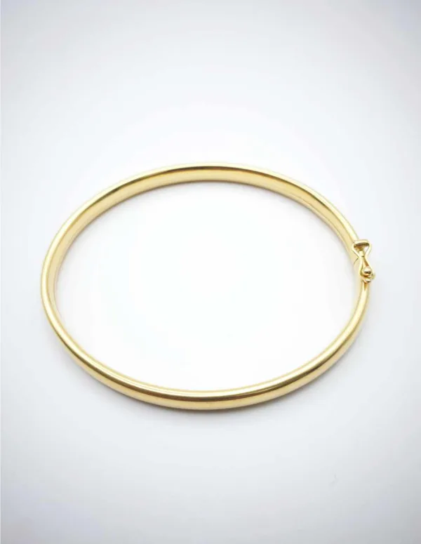 Bracelet Jonc Ovale Ouvrant Or 18K