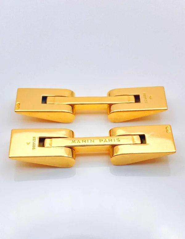 Paire de Boutons de Manchette Or Jaune 18K