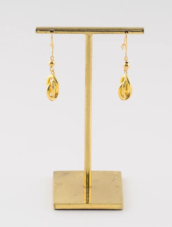 Boucles d'Oreilles Noeud Antillais Or Jaune