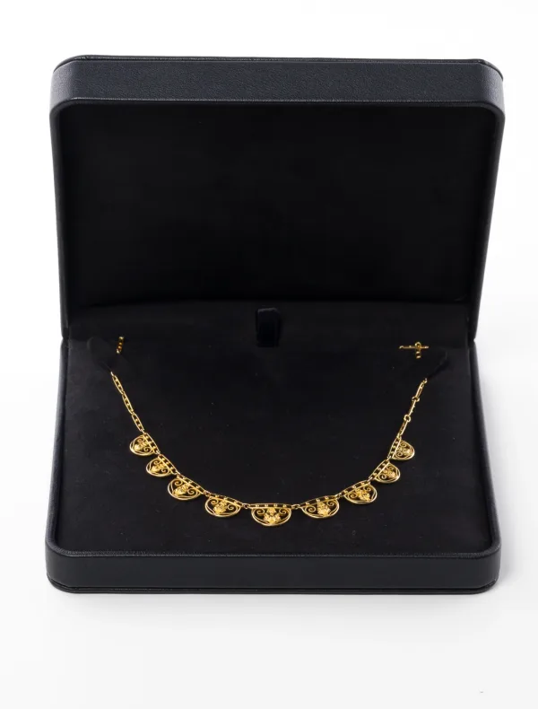 Collier Ancien Draperie Or Jaune