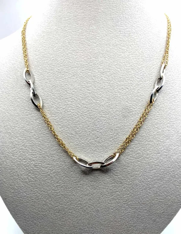 Collier Or Bicolore