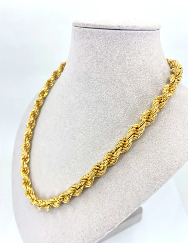 Collier Torsadé Or Jaune