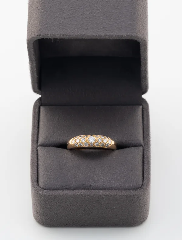 Bague Jonc Or Jaune & Diamants