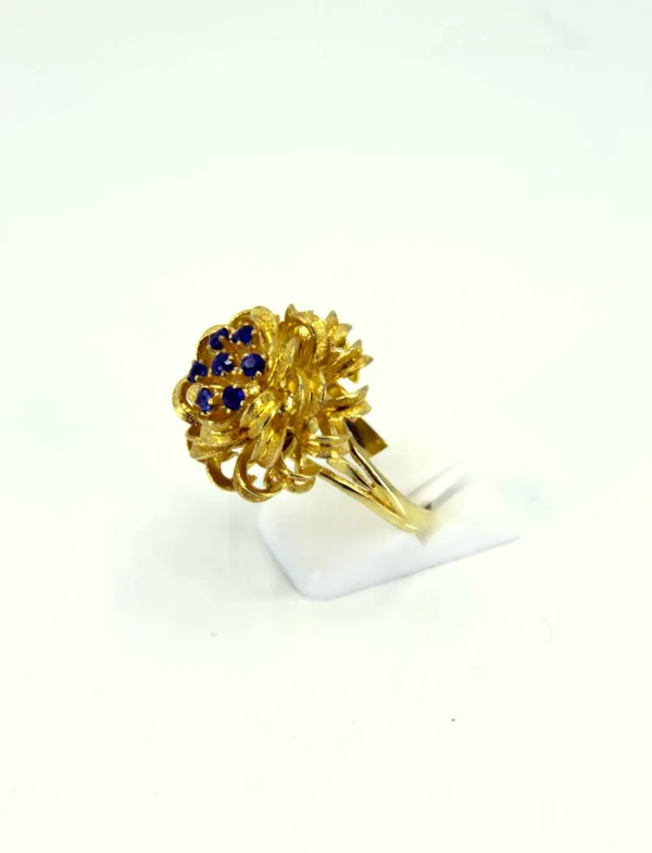 Bague Chou Or jaune & Saphirs