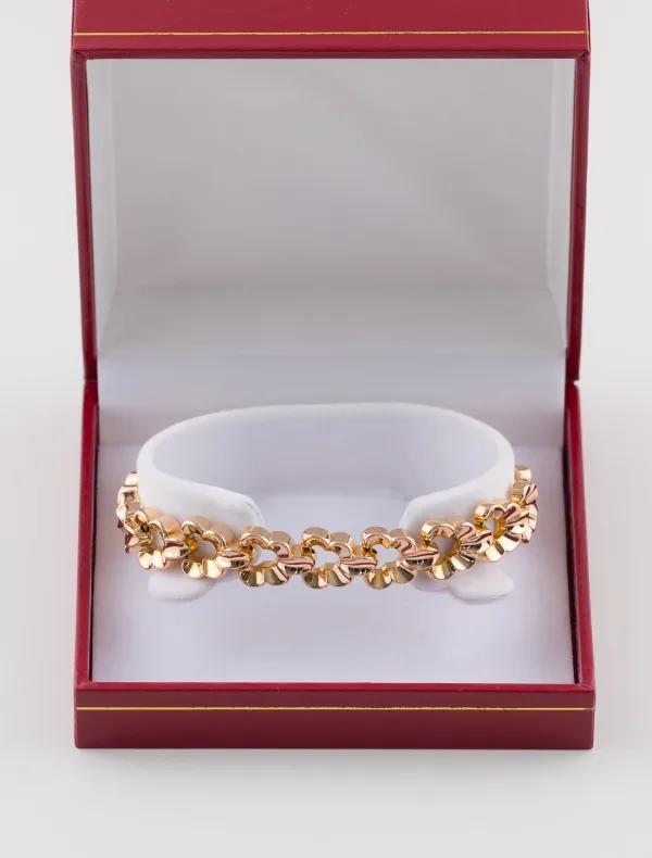 Bracelet Papillons Or Jaune