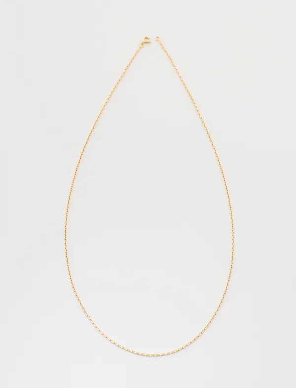 Collier Chaine Maille Forçat Or Jaune