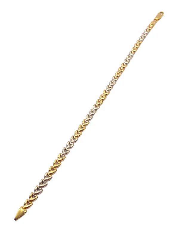Bracelet bicolore Or 18K