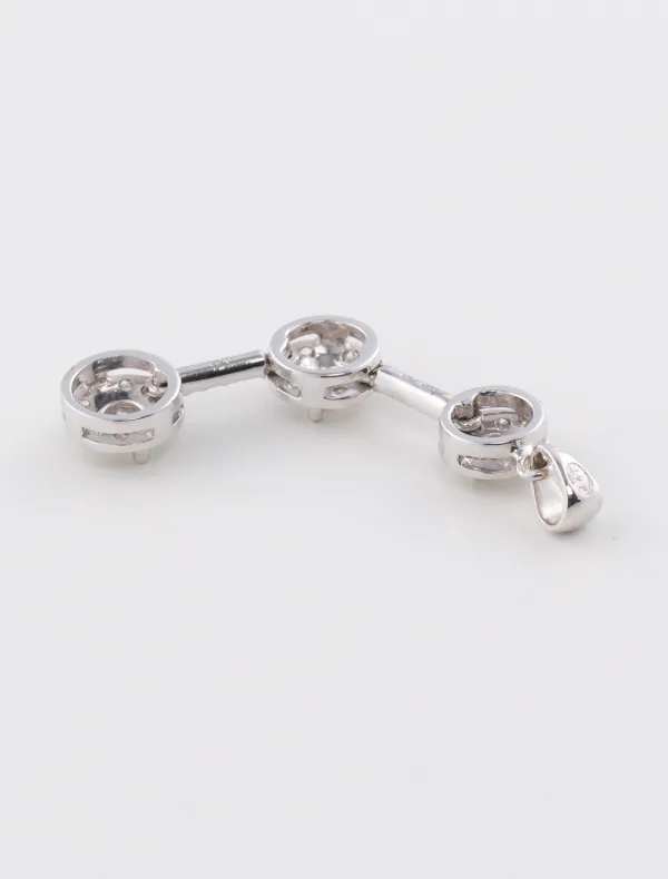 Pendentif Or Blanc & Diamants