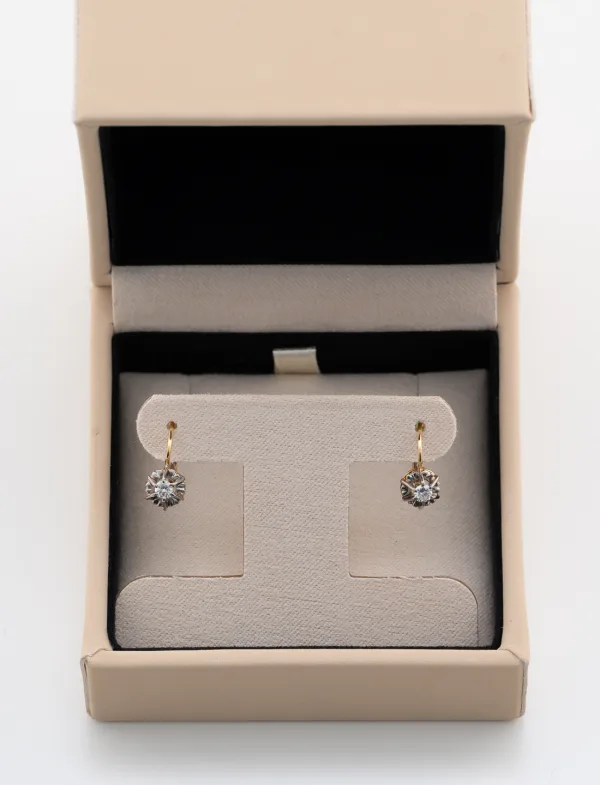 Boucles d'Oreilles Dormeuses Diamants