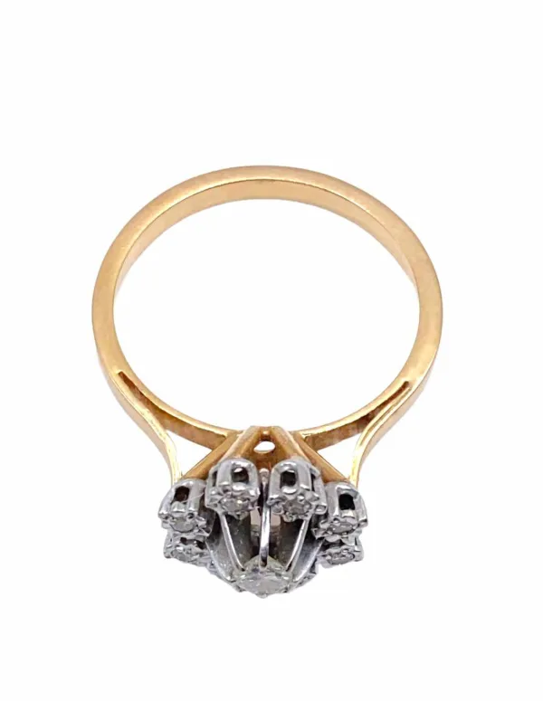 Bague Fleur Vintage Or & Diamants