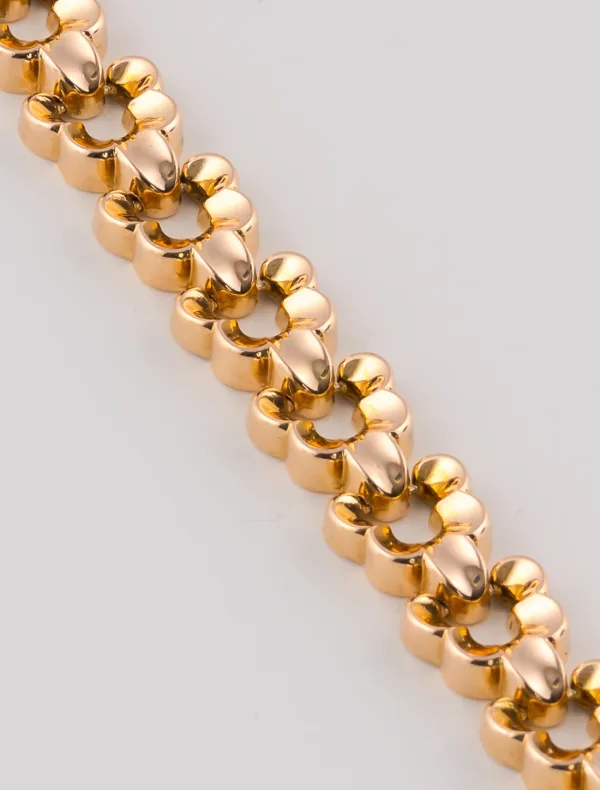 Bracelet Papillons Or Jaune