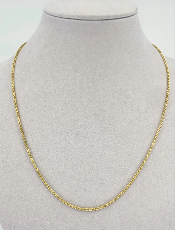 Chaine maille de Blé Or Jaune