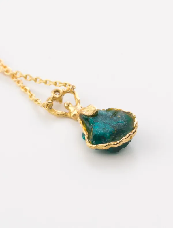 Collier Arlette Mouchet Emeraude & Diamant