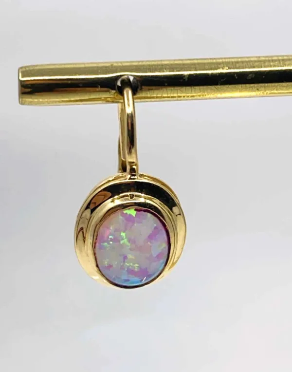 Boucles d'Oreilles Or Jaune & Opales