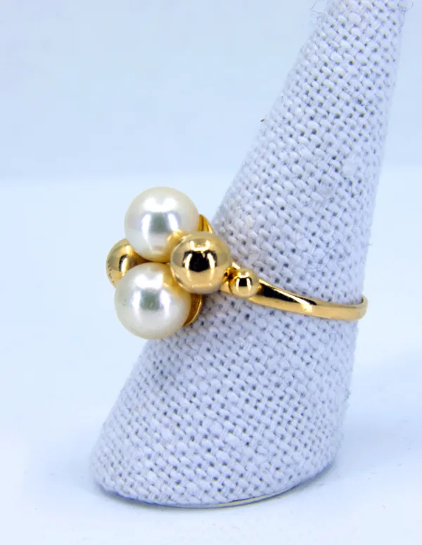 Bague Perles d'Or & Perles de Culture