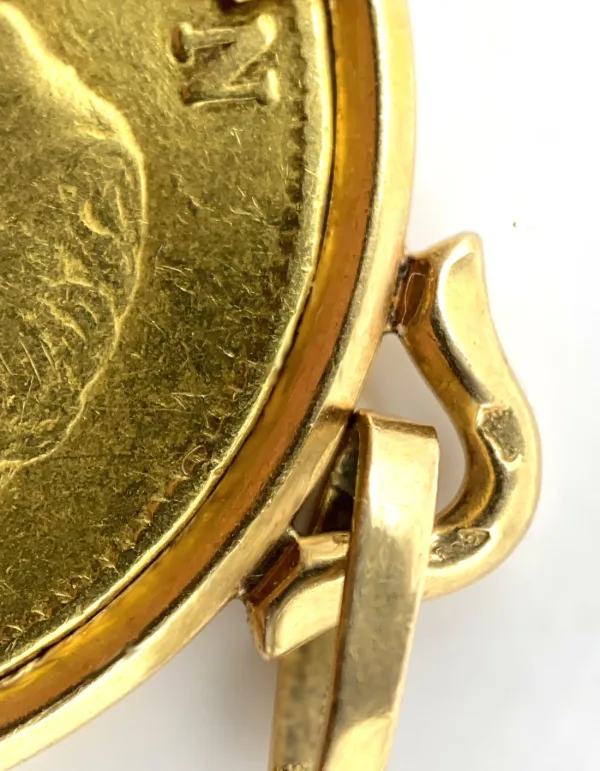 Pendentif Pièce Or Napoléon 40 Francs