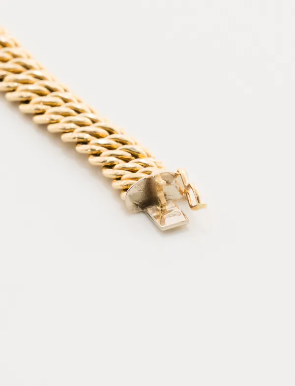 Bracelet Maille Américaine Or Jaune