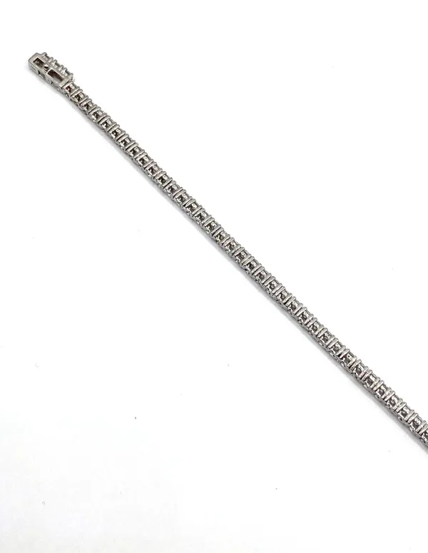 Bracelet Rivière de diamants en or blanc