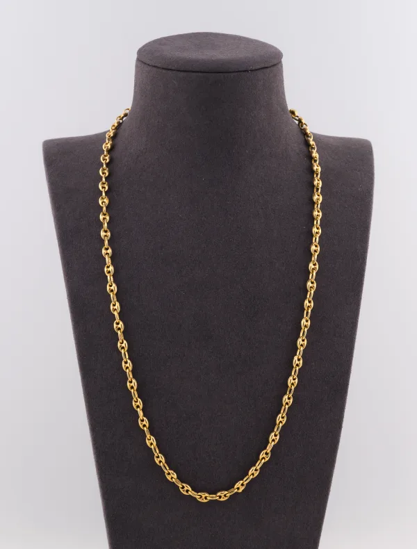 Collier Grain de Café Or Jaune
