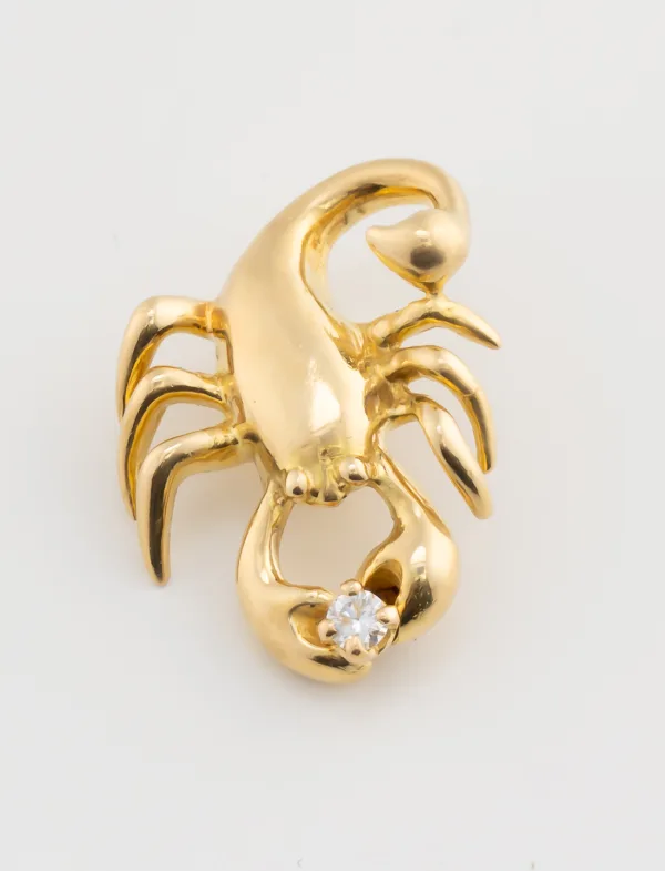 Pendentif Scorpion & Diamant