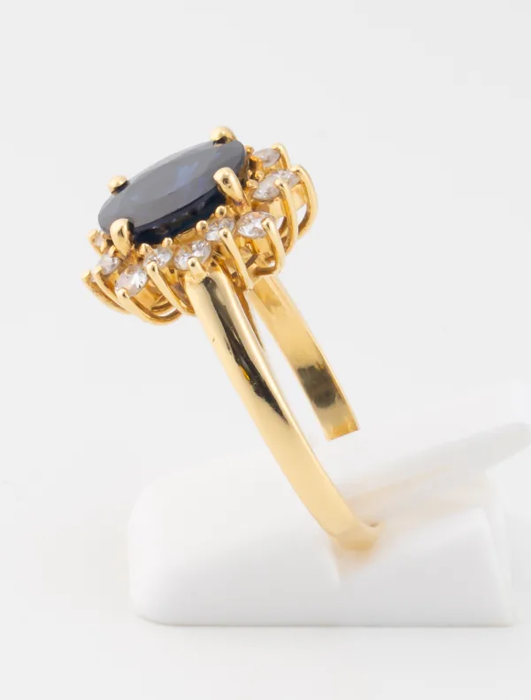 Bague Marguerite Saphir & Diamants