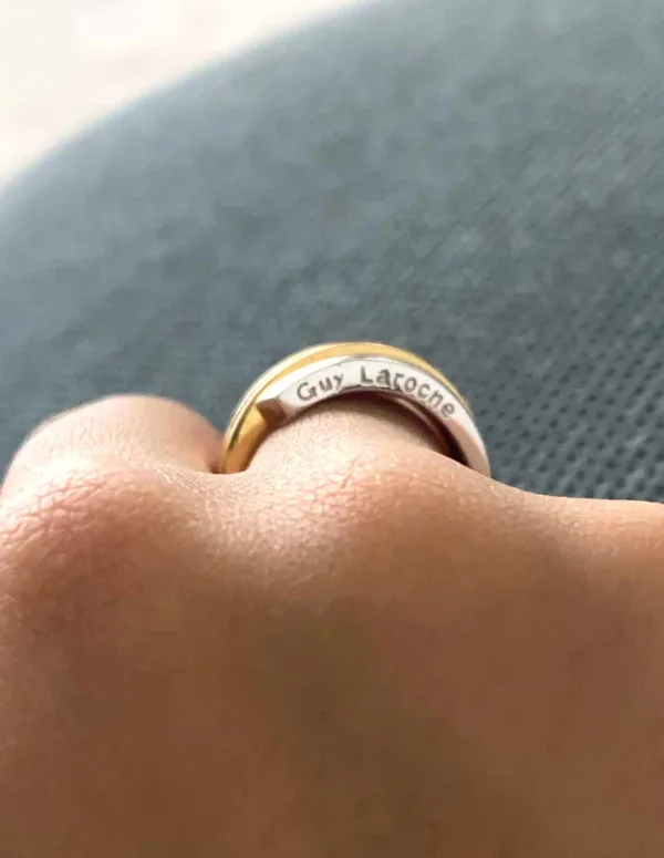 Bague Guy Laroche 3 Ors & Rubis