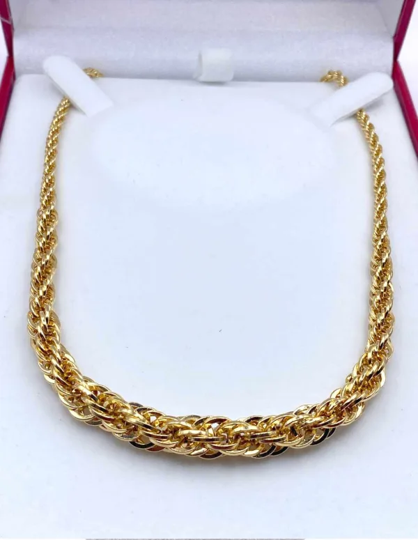 Collier Torsadé en Or Jaune 18K