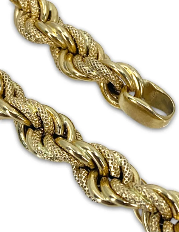 Collier Torsadé Or Jaune