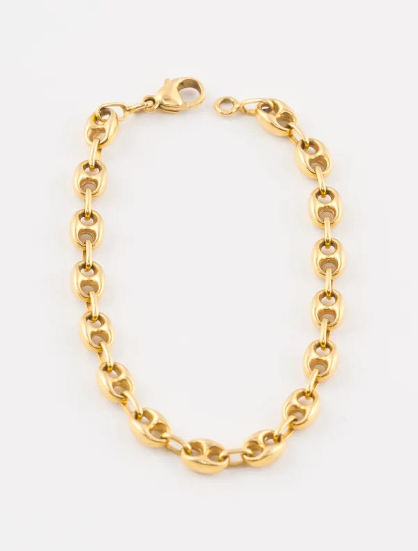 Bracelet Grain de Café Or Jaune